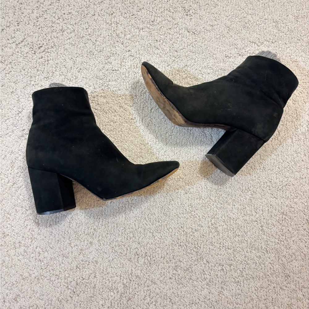 Anine Bing Black Suede Ankle Boots